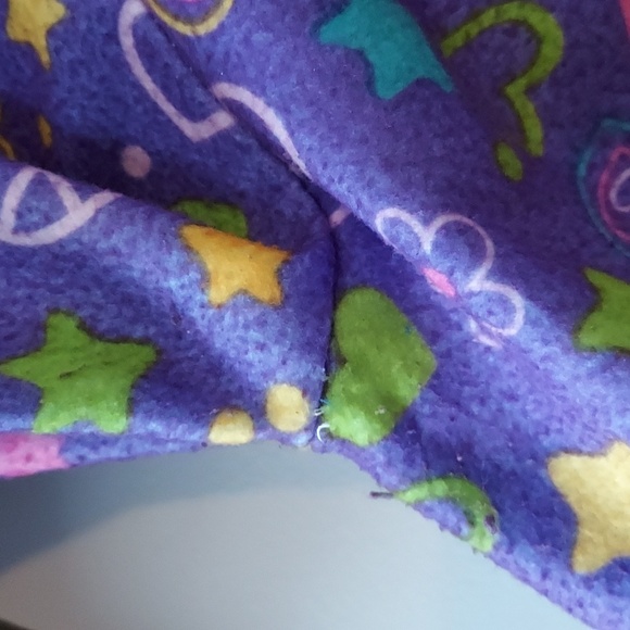 Just Love kids pj's purple with cute symbols throughout 8-10 - Picture 6 of 10